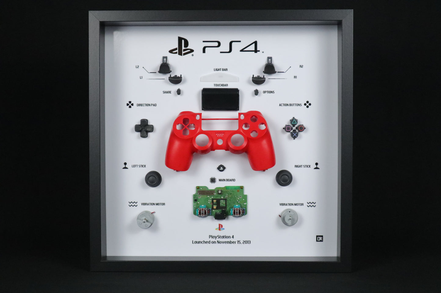 Playstation 4 Controller Frame | Rood