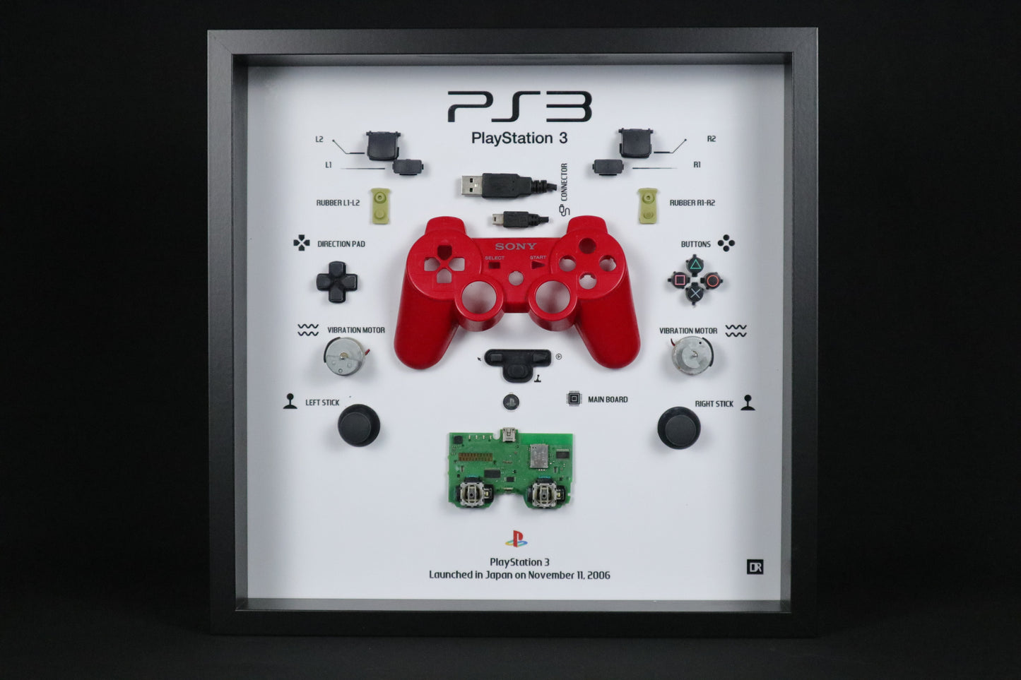 Playstation 3 Controller Frame | Red