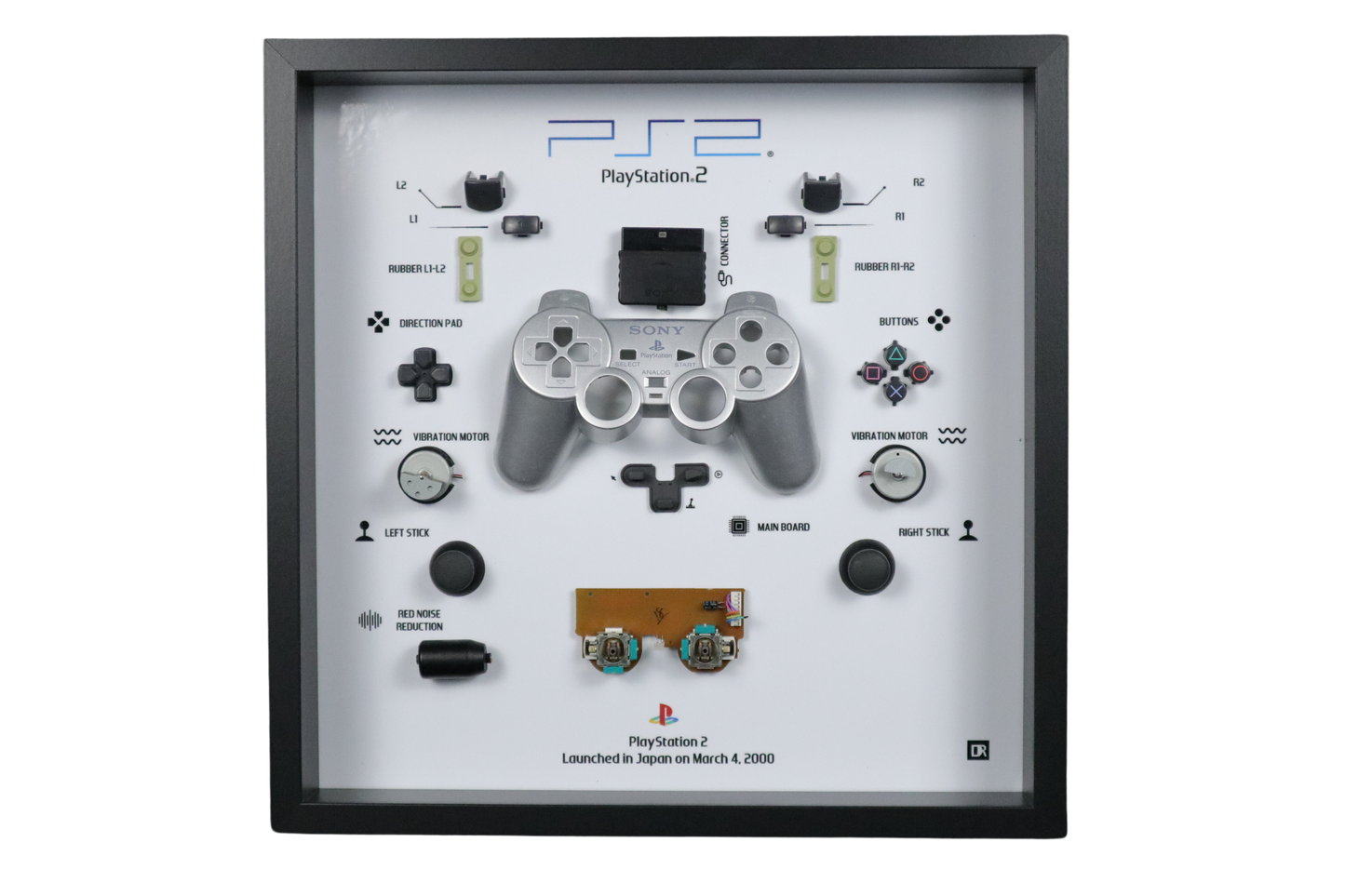 Playstation 2 Controller Frame | Zilver