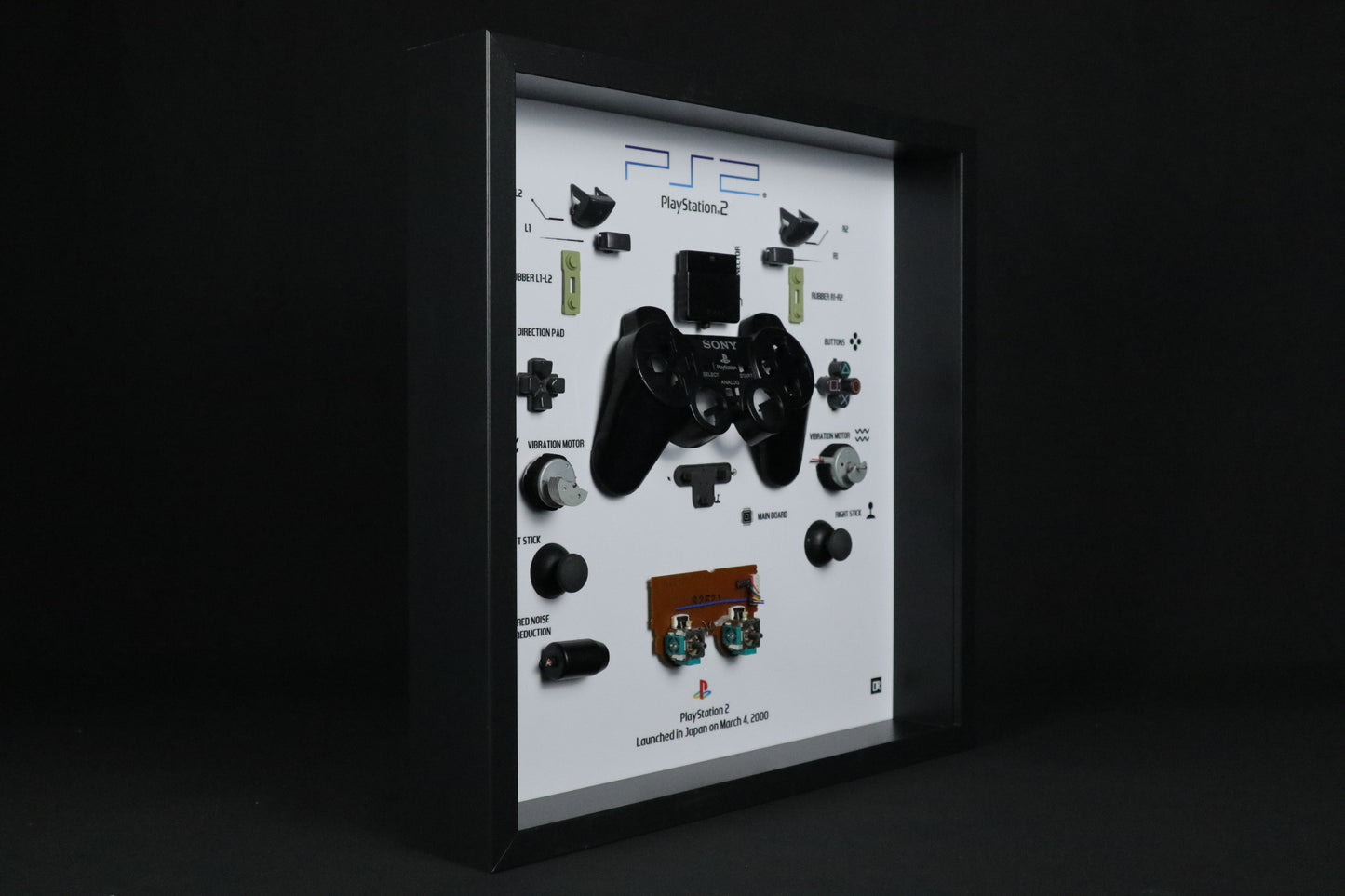 Playstation 2 Controller Frame | Zwart