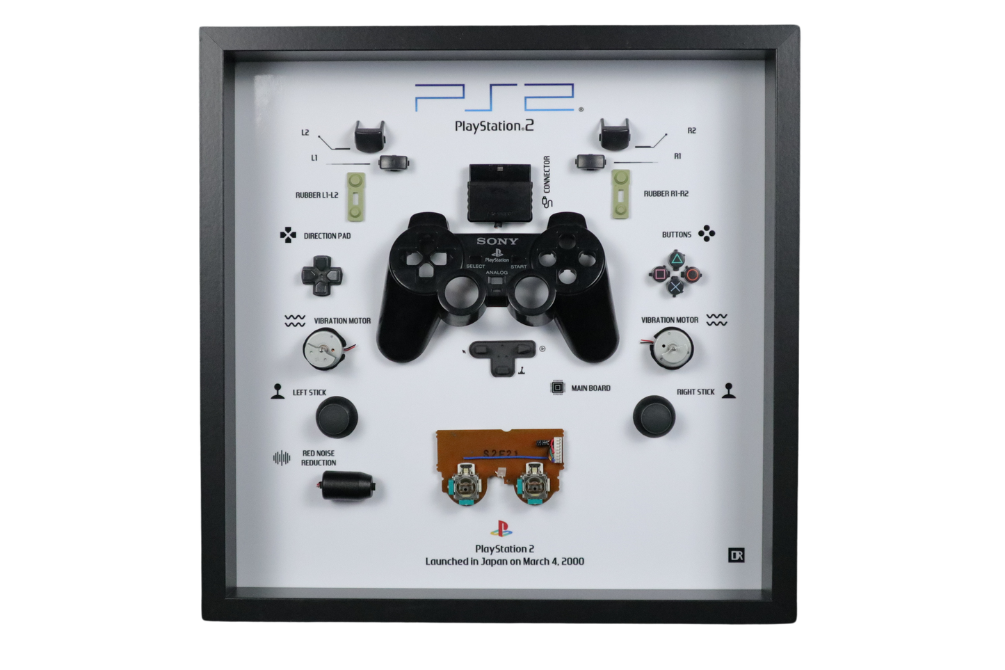 Playstation 2 Controller Frame | Zilver