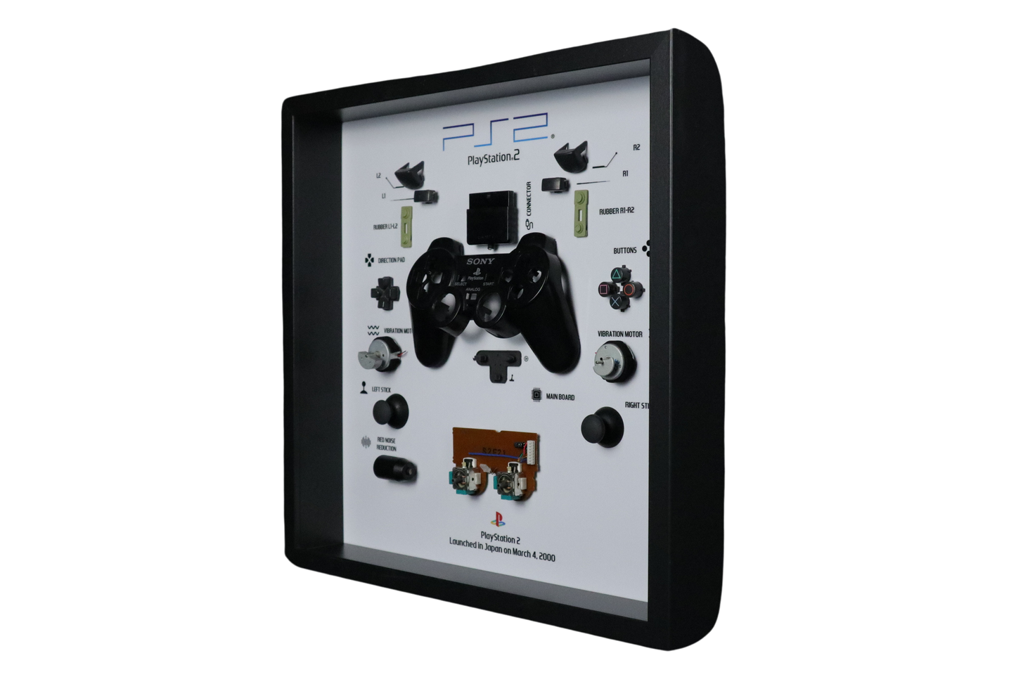 Playstation 2 Controller Frame | Zwart