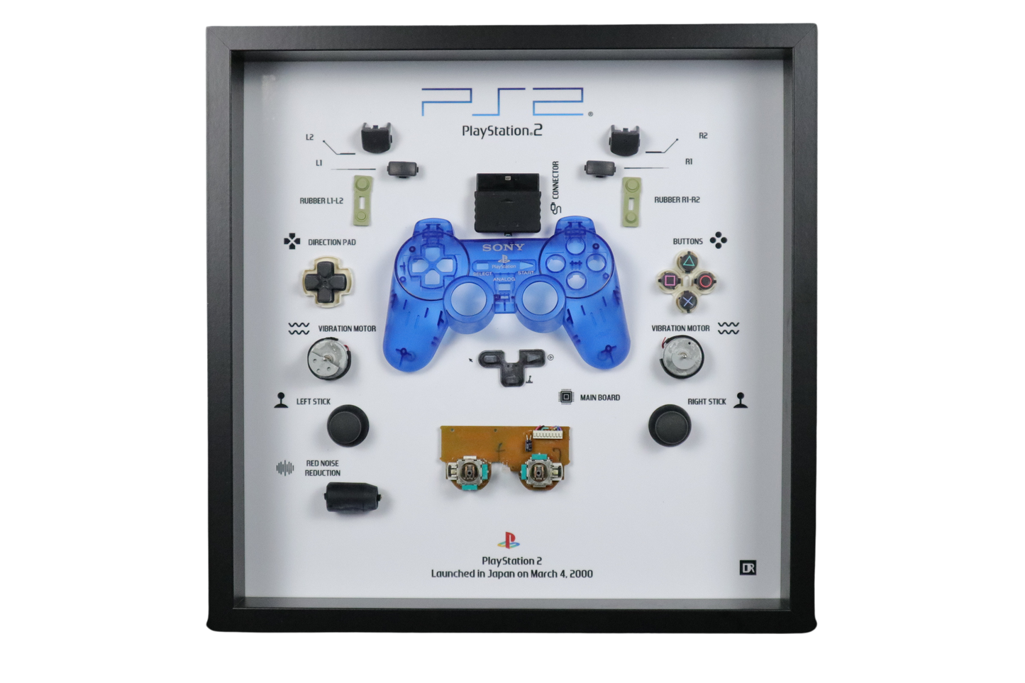 Playstation 2 Controller Frame | Zilver