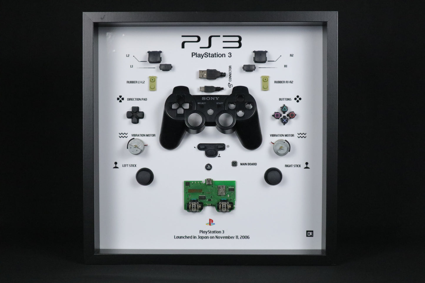 Playstation 3 Controller Frame | Black