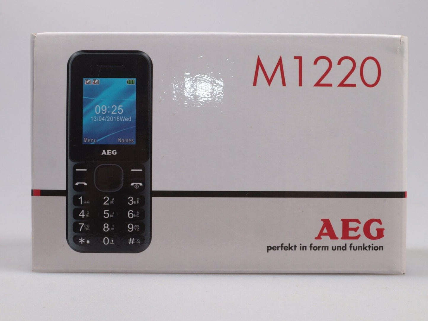 VOXTEL M1220 | AEG | Mobiele telefoon met grote knop | Nieuw in geopende doos 