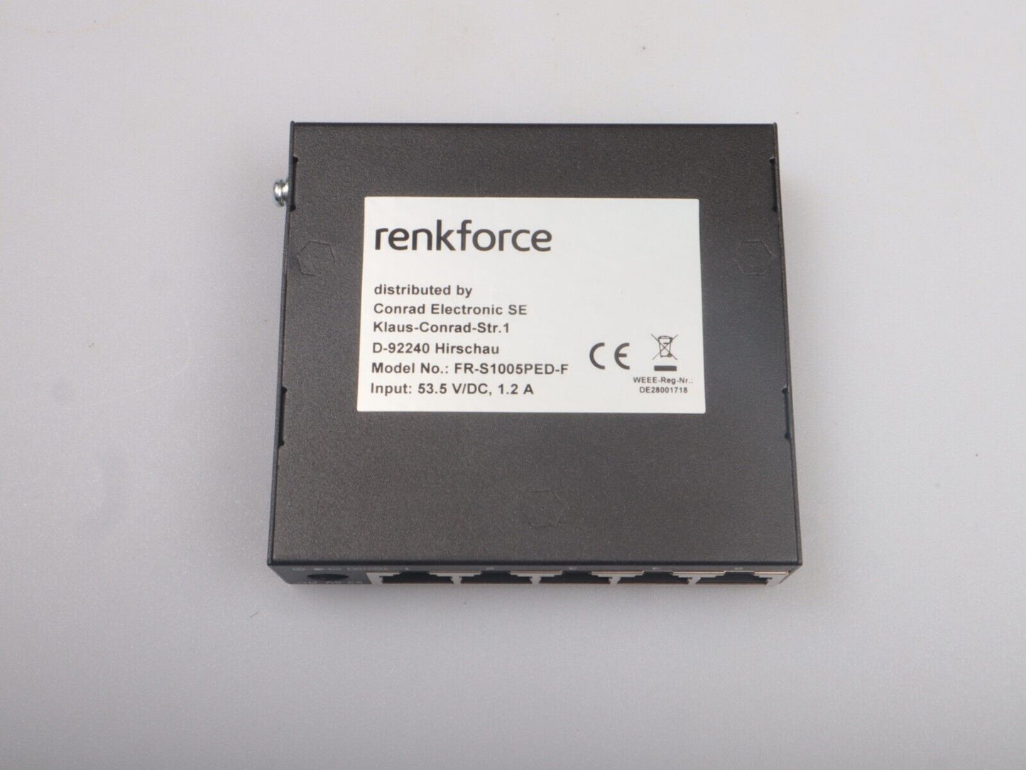 RENKFORCE 5-poorts 10/100 MBIT/S onbeheerde netwerkswitch POE-functie 
