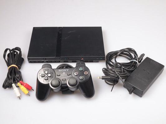 Playstation 2 | Slim SCPH-75004 Bundle | 1 Controller + All cables | Tested
