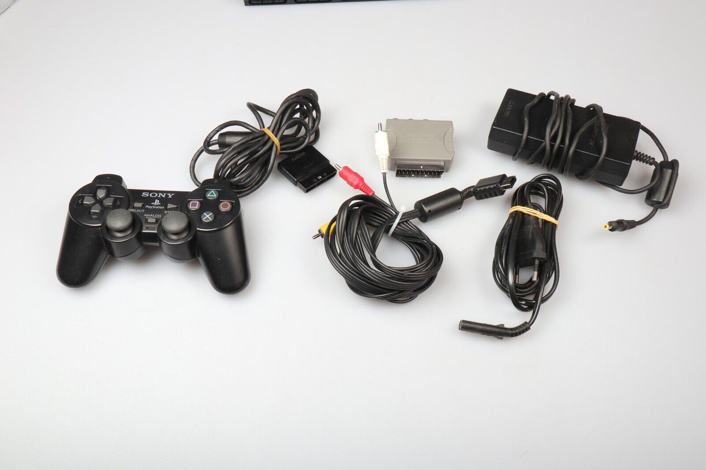 Playstation 2 Slim SCPH-75004 Bundle | 1 Controller + All cables | Tested
