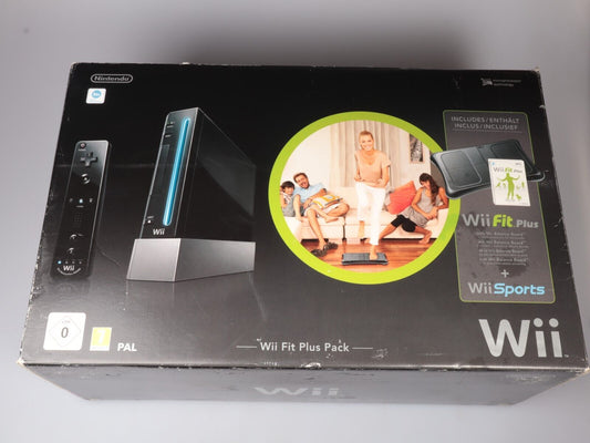 Nintendo Wii | Fit Plus Pack (Black Console, Fitness Board & Wii Fit +)