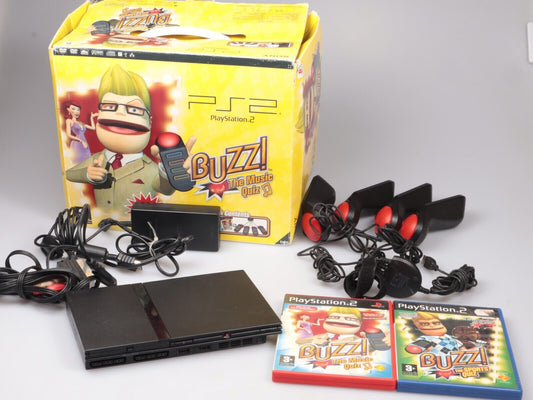 Playstation 2 | Slim Console SCPH-7704 | Buzz Box Bundle