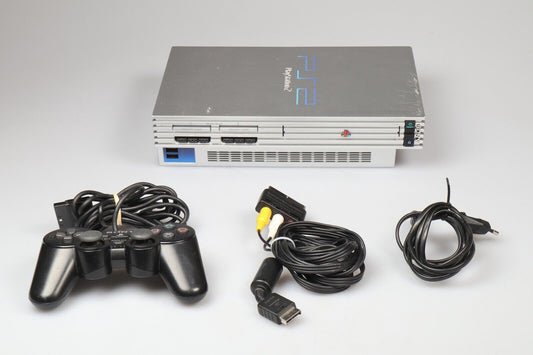 PlayStation 2 | Console SCPH-50004 | Controller & Cables | Silver