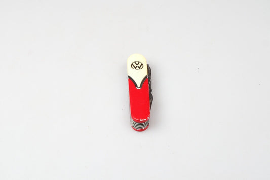 VW Pocket Knife | Volkswagen Style Knife Pocket Metal | 10 Functions | Cream