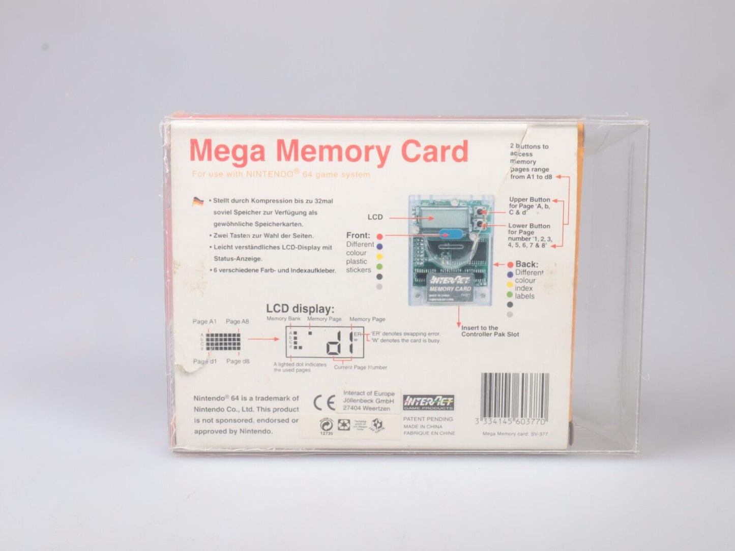 N64 | Nintendo 64 Inter Act Mega Memory Card Boxed