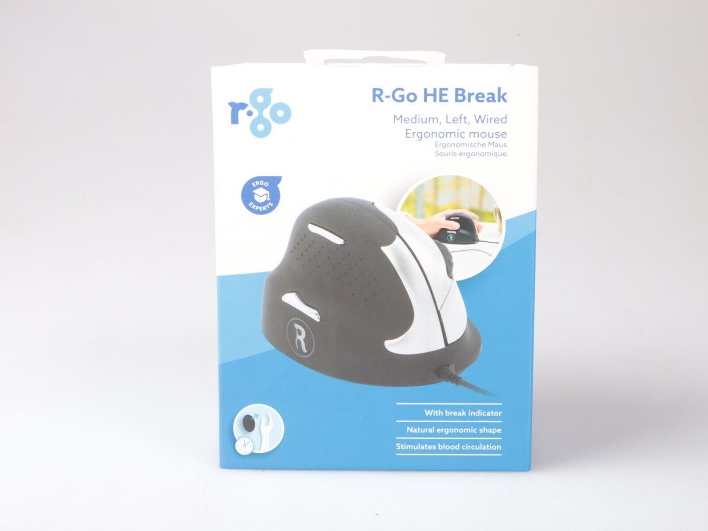 R-Go Tools R-Go Break HE Ergonomische muis | Linkshandig | Nieuw in doos 