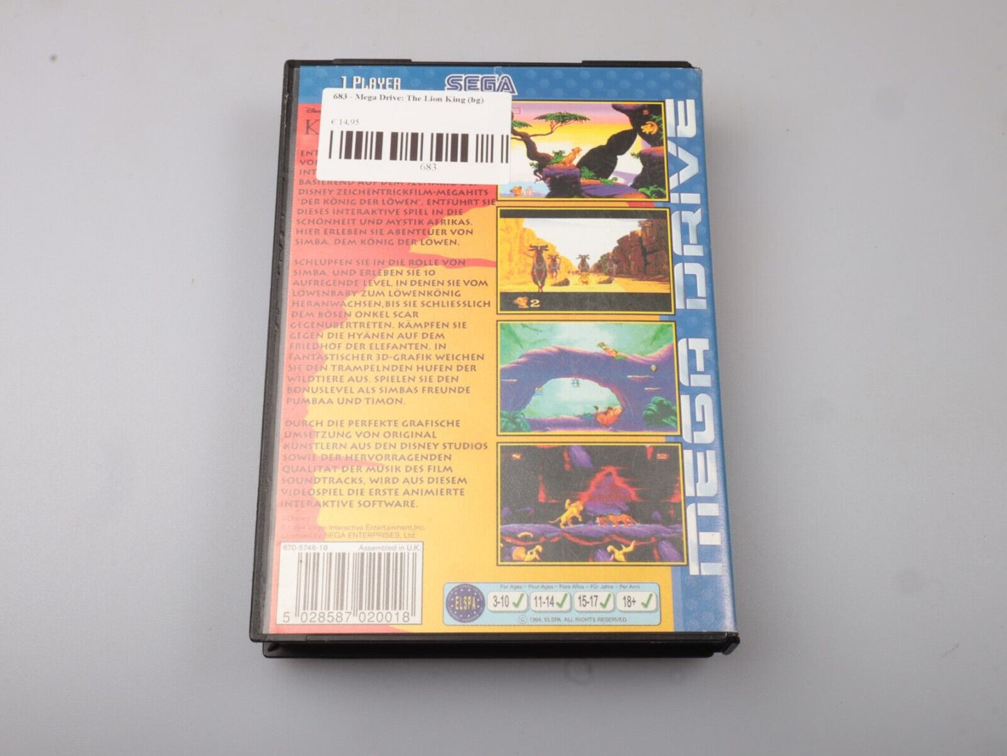 SEGA MegaDrive | De Leeuwenkoning 