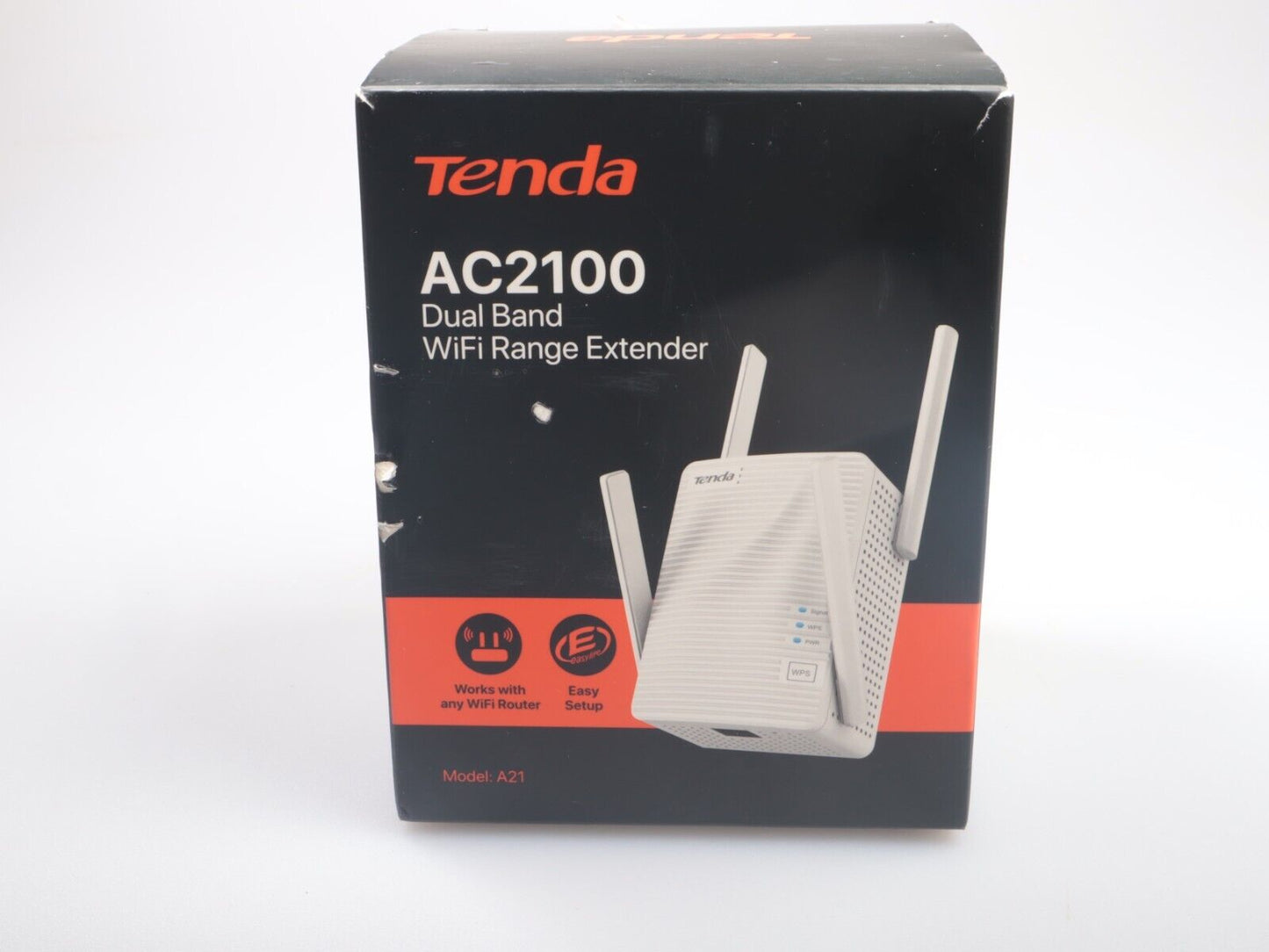Tenda A21 AC1200 dual-band range-extender, breedband/wifi-booster, wifi-herhaling 