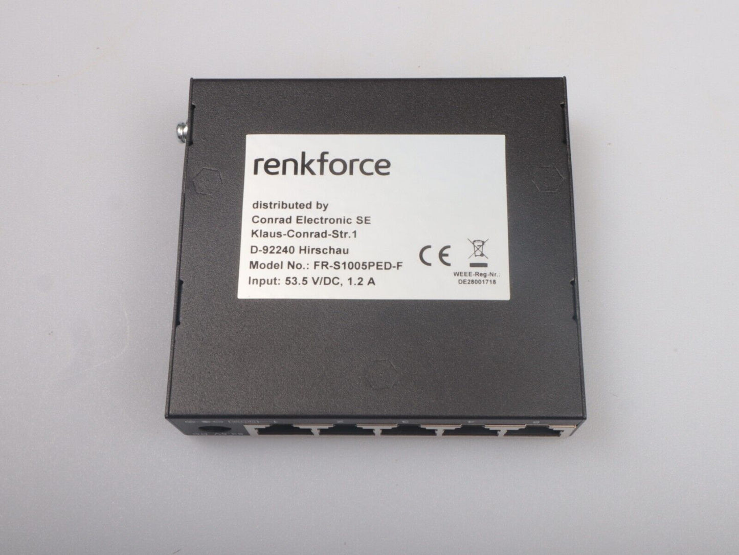 RENKFORCE 5-poorts 10/100 MBIT/S onbeheerde netwerkswitch POE-functie 