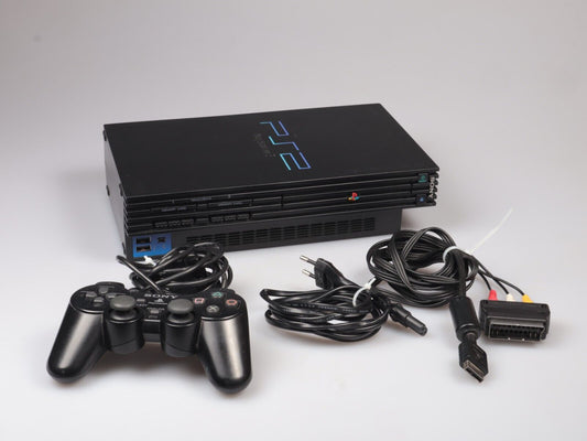 PlayStation 2 | Slim SCPH-70004 | Controller & Cables | Black